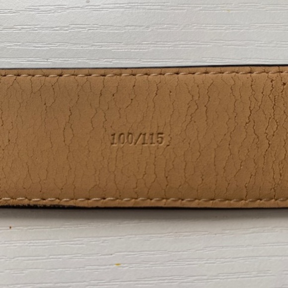 Louis Feraud Paris Genuine Pebble Leather Dark Brown Coffee Size 100/115 - Picture 7 of 12